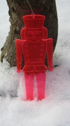 Nussknacker - Sonnenfänger - Licht und Laune® | 4 x 16 cm | rot