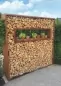 Mobile Preview: Holzelege Cortenstahl als Sichtschutz und Dekoelement im Garten 2x2 m