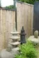 Preview: Bambus Sichtschutz mit Edelstahlabdeckung