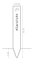 Preview: Klarsicht - Leuchtstele - DenkMal - H. 51 cm