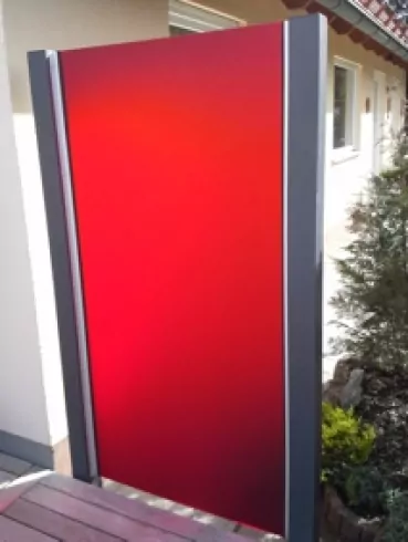 Acrylglas Sichtschutz rot