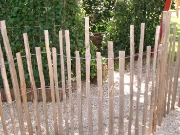 Dolomiten-Zaun Kastanie, gestuft H 80 - 120 cm, 10 m
