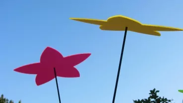 Blumenstern - Sonnenfänger - Licht und Laune® | 30cm | mit Kegelaufhängung