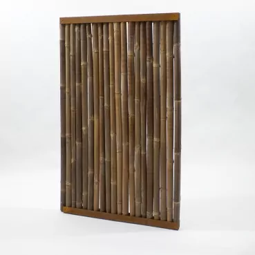 Bambuselement Cortenstahl | H. 242 cm | Bambus Dunkel