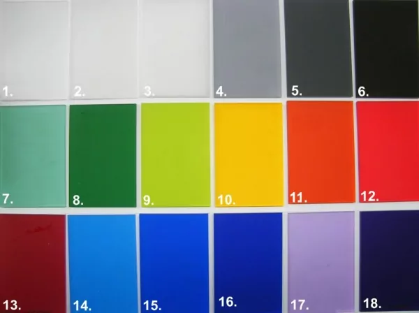 Farbauswahl Acryl Sichtschutz