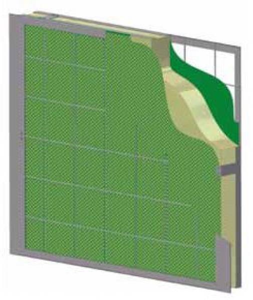 Aufbau Lärmschutzwand grün Aufbau Lärmschutzwand grün