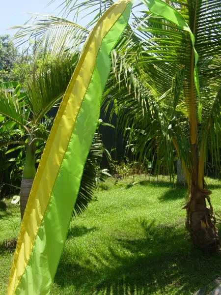 Duo Gartenfahne Baliflagge gelb-hellgrün