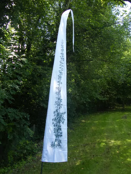 Bambus - Gartenfahne | L. 5,50 m | Satin