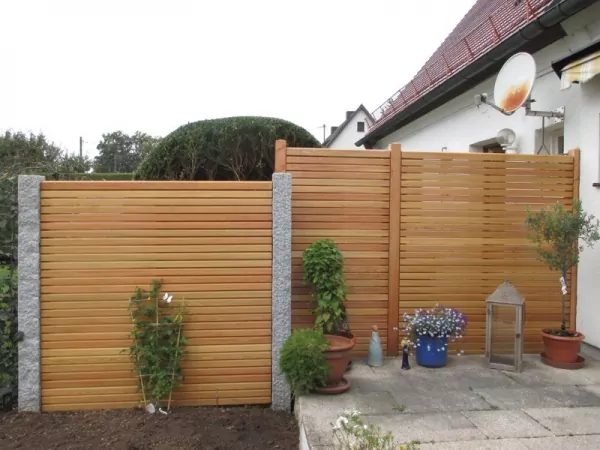 Holztrennwand verschiedene Breiten