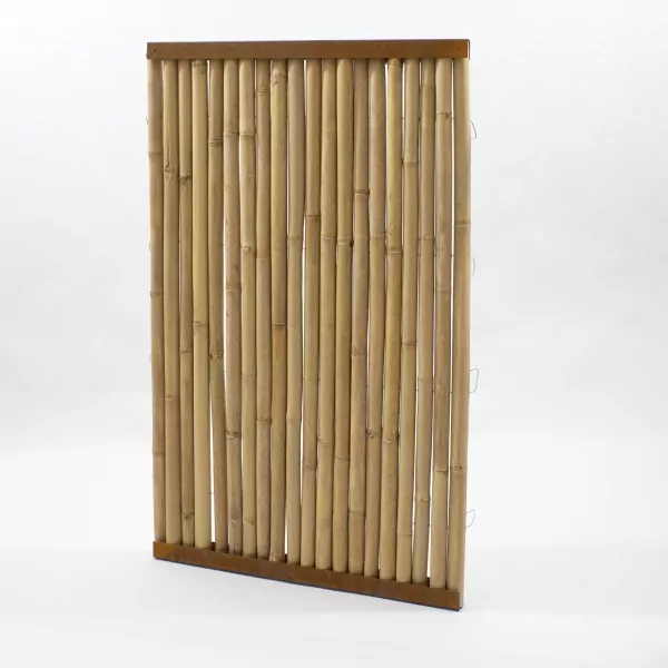 Bambuselement Cortenstahl | H. 242 cm | Bambus Hell