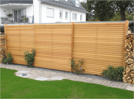 Sichtschutzelemente aus Holz