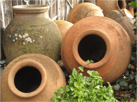 Pflanztröge / Pflanzgefäße aus Terracotta