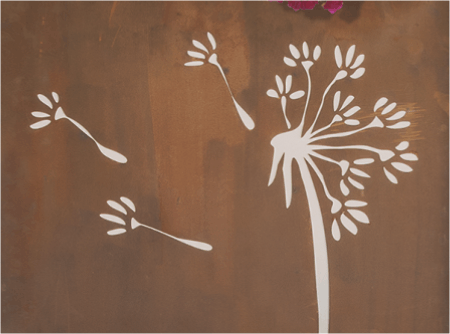 Sichtschutz aus Cortenstahl