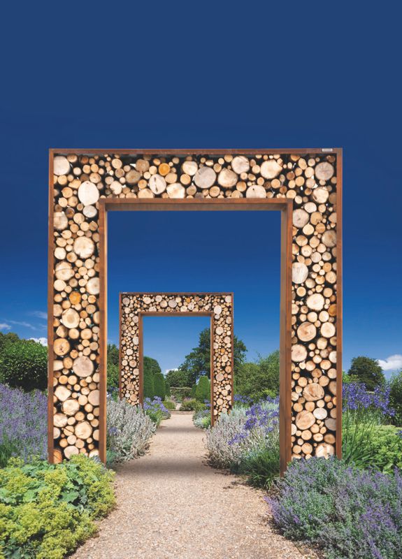 Glücks-Tor Cortenstahl LIGNA | 240 x 200 cm