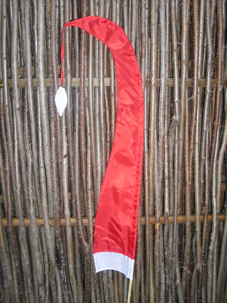Weihnachtsfahne / Nikolausfahne | 0.60 m | glatt mit Stab