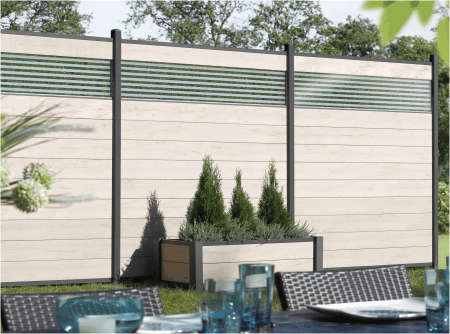 Sichtschutzelemente aus WPC