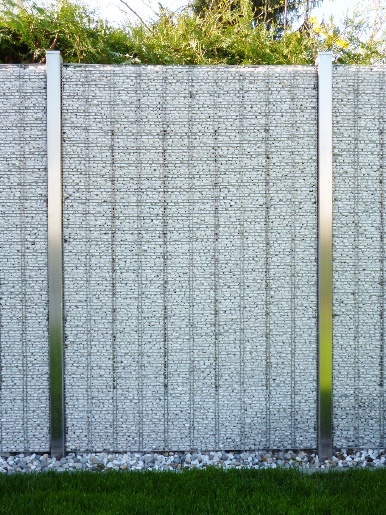 Edelstahl-Gabione | B 96 x H 180 cm