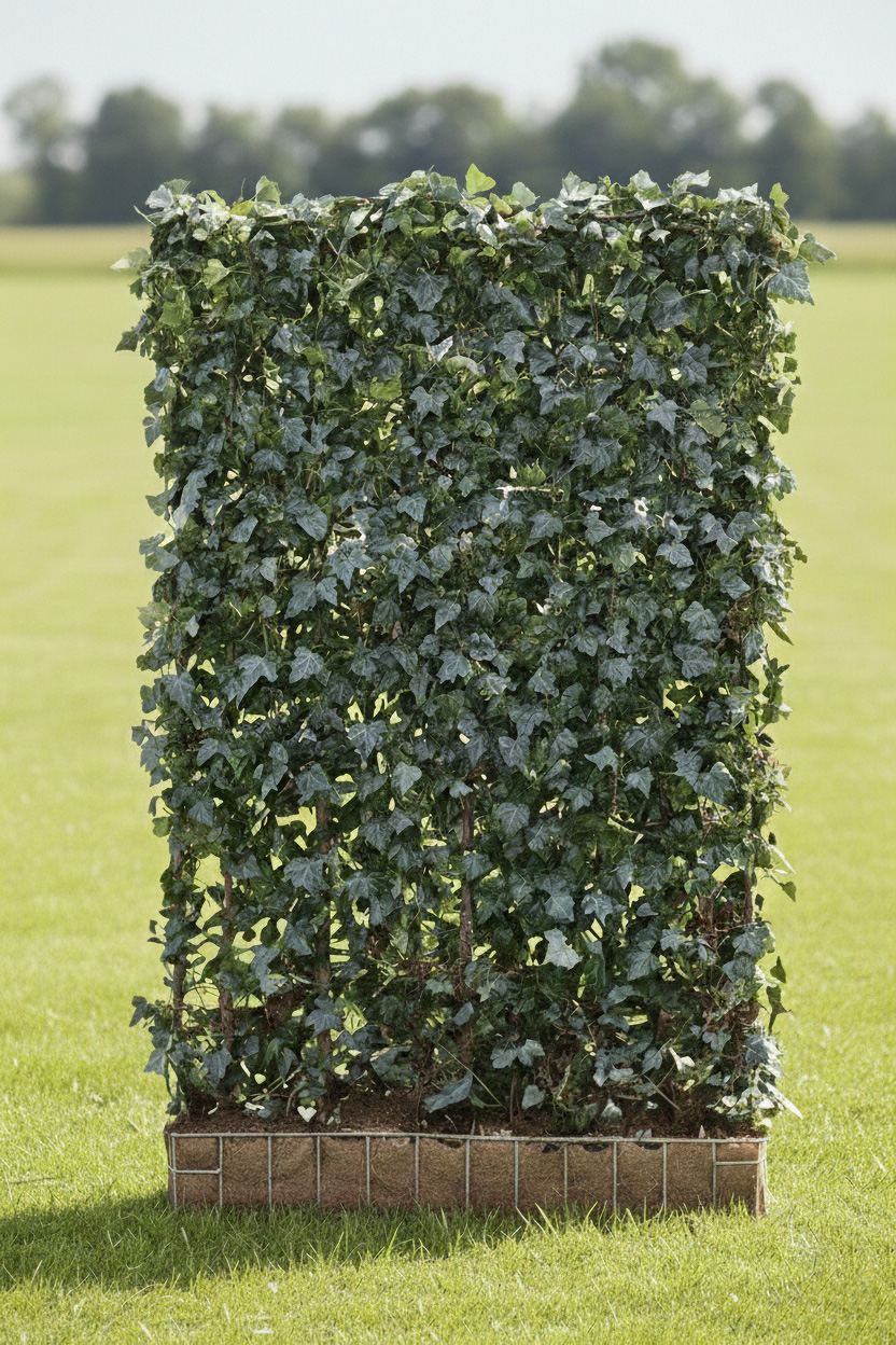 Premium Fertighecke Efeu 180x120 cm – widerstandsfähig, immergrün & frosthart - Mobilane Fertighecke®