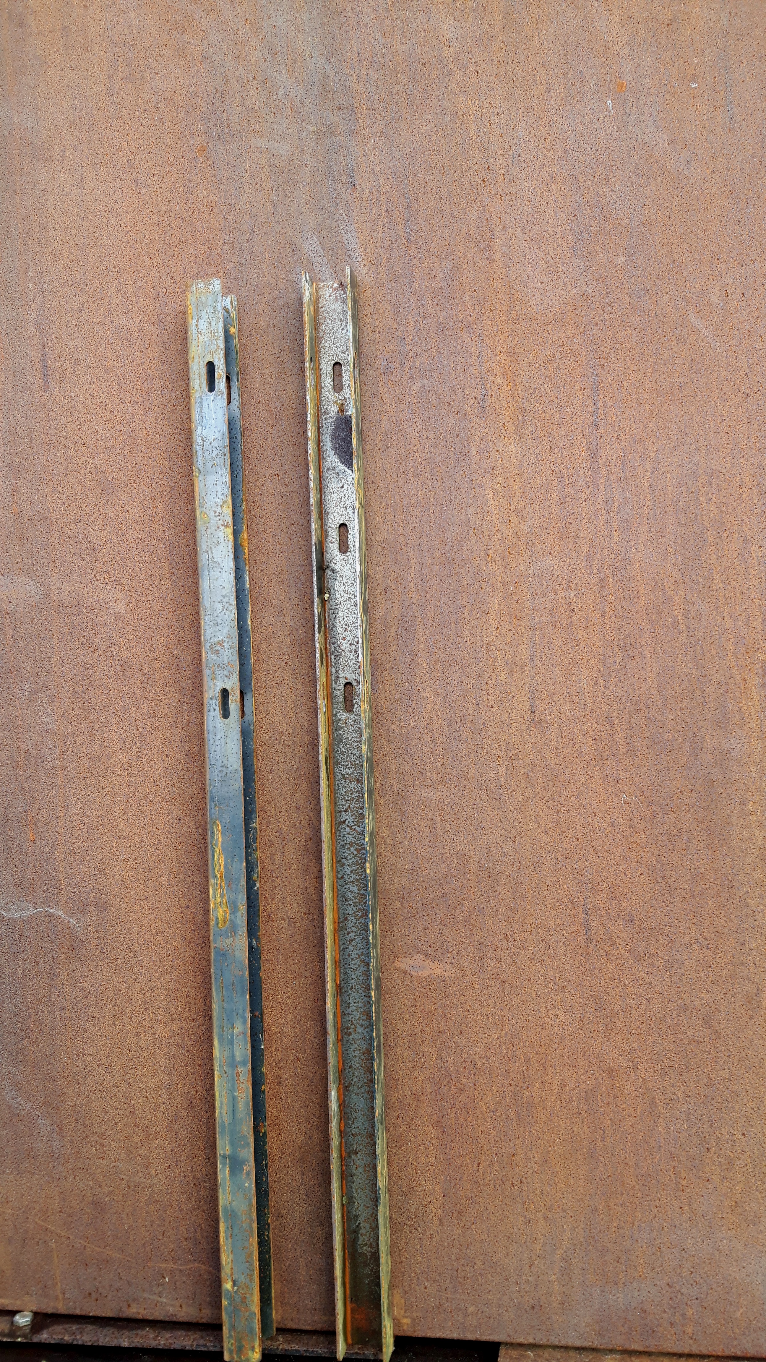 Pfosten für Sichtschutzwand Corten | 100 cm Länge | 2er Set