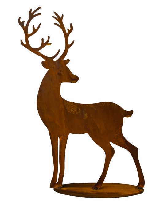 Hirsch | Edelrost Figur | H 76 cm x B 60 cm